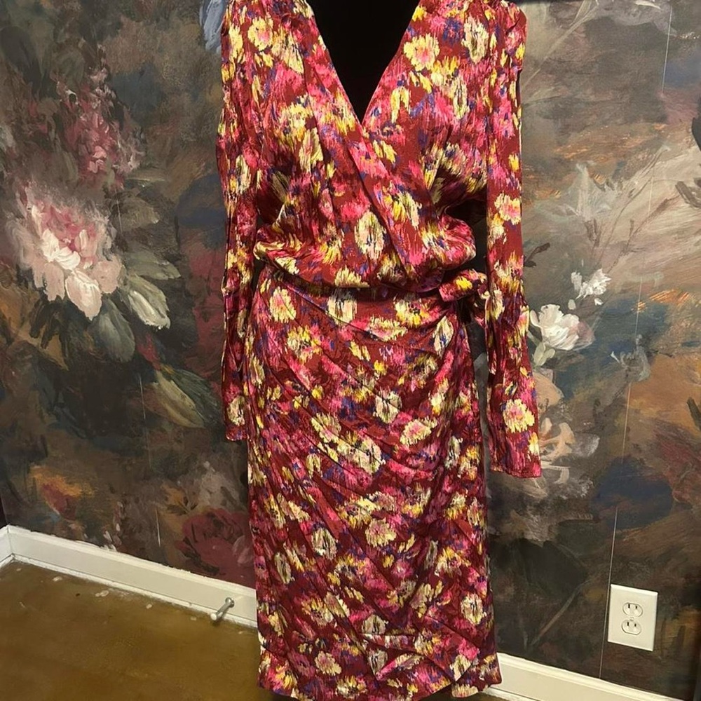 NWT Sézane Armonie dress in mottled floral